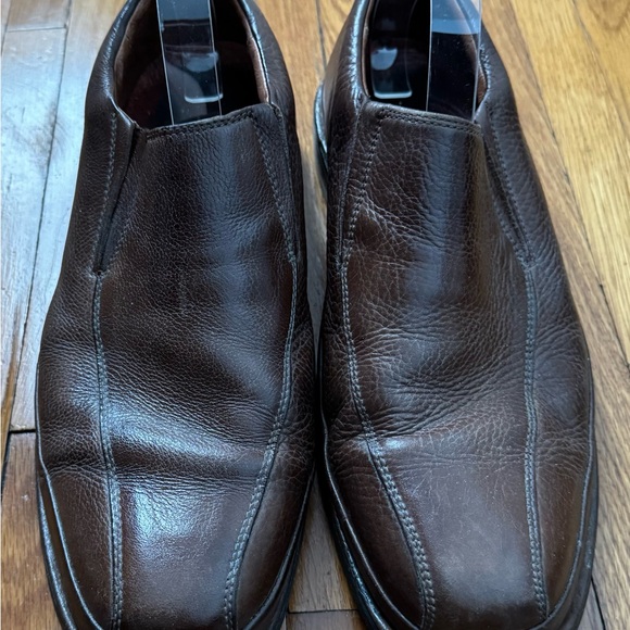 Sandro Comfort Gel Men\'s Brown Leather Slip-On dress Shoes loafers, size 11D main image 11